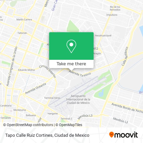 Tapo Calle Ruiz Cortines map