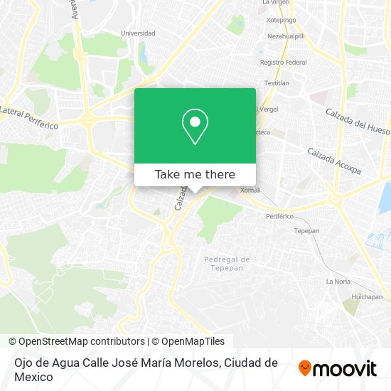 Ojo de Agua Calle José María Morelos map