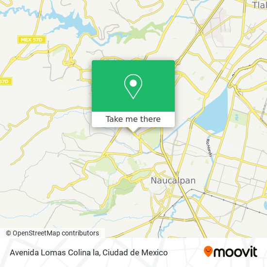 Avenida Lomas Colina la map