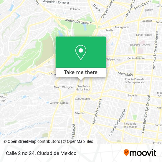 Calle 2 no  24 map