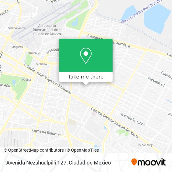 Mapa de Avenida Nezahualpilli 127