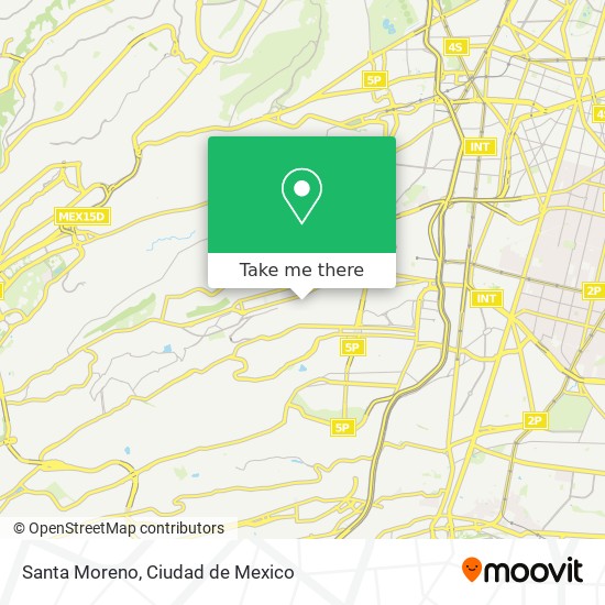 Santa Moreno map