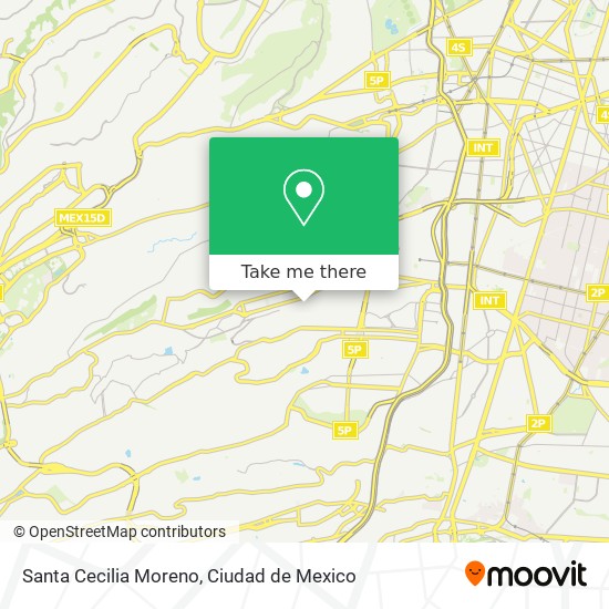 Mapa de Santa Cecilia Moreno