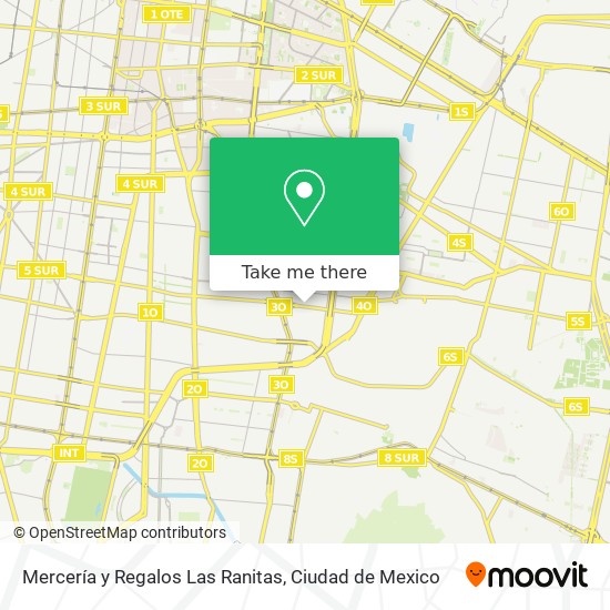 Mercería y Regalos Las Ranitas map