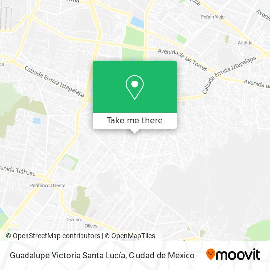 Guadalupe Victoria Santa Lucía map