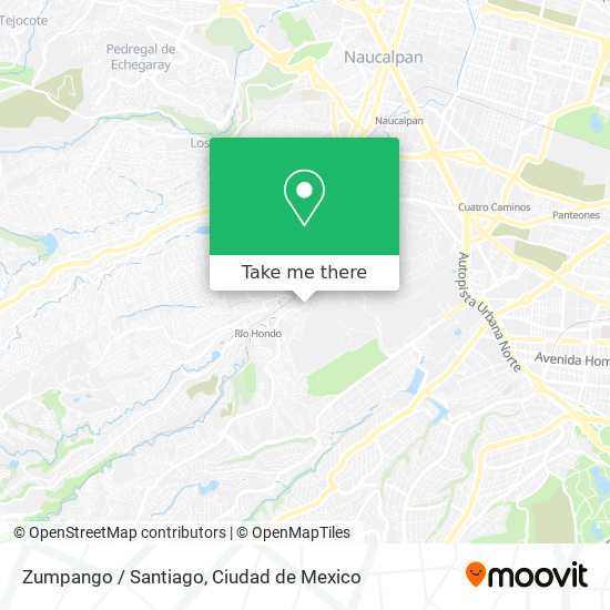 Zumpango / Santiago map