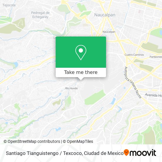 Mapa de Santiago Tianguistengo / Texcoco