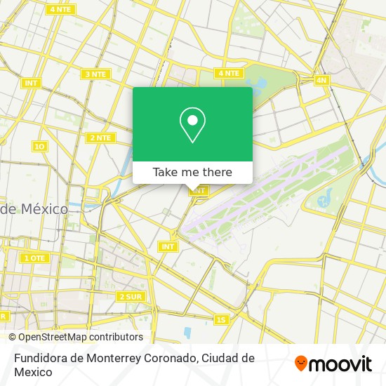 Fundidora de Monterrey Coronado map