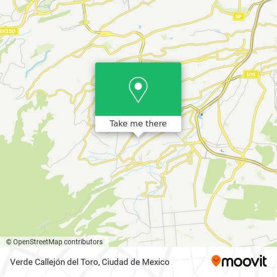 Verde Callejón del Toro map