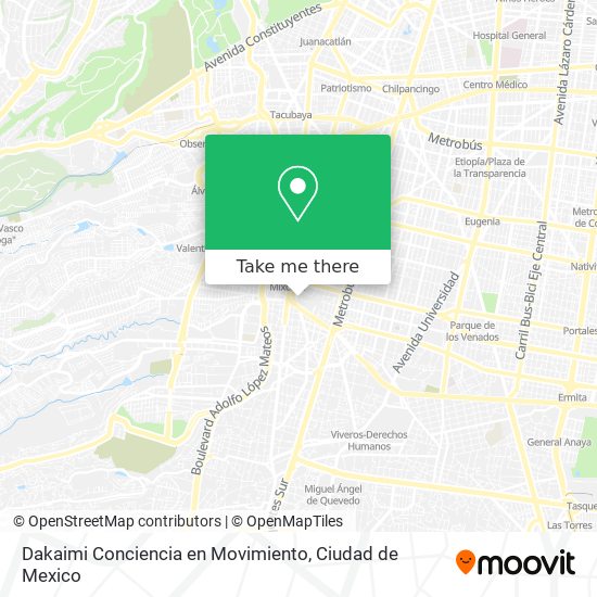 Dakaimi Conciencia en Movimiento map