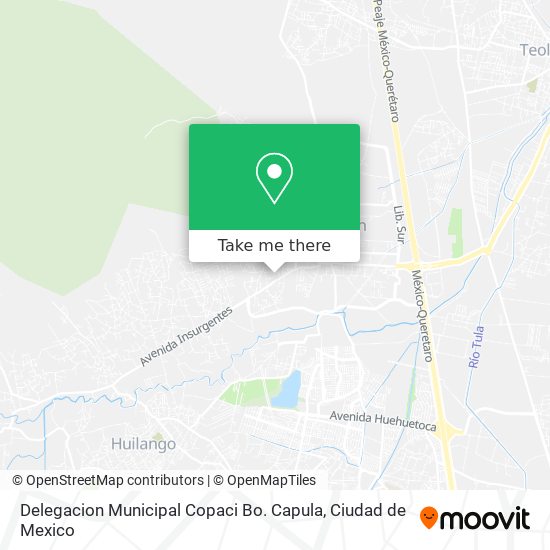 How to get to Delegacion Municipal Copaci Bo. Capula in Huehuetoca by Bus?