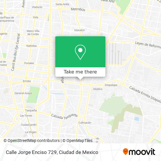 Mapa de Calle Jorge Enciso 729