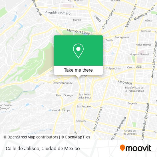 Calle de Jalisco map