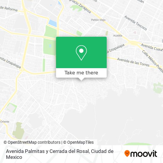 Avenida Palmitas y Cerrada del Rosal map