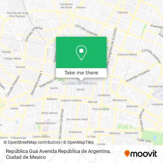República Gua Avenida República de Argentina map