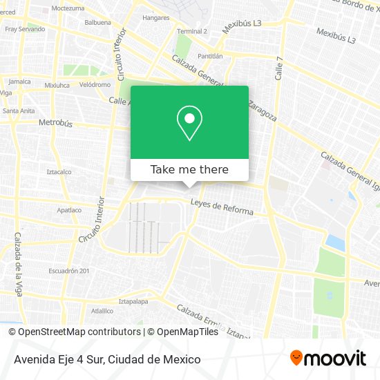 Avenida Eje 4 Sur map
