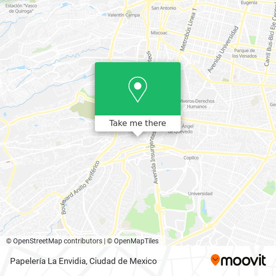 Papelería La Envidia map