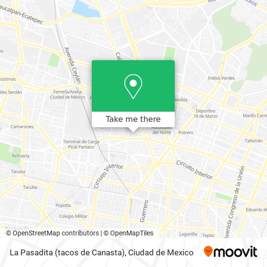 La Pasadita (tacos de Canasta) map