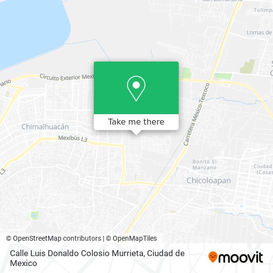 Mapa de Calle Luis Donaldo Colosio Murrieta