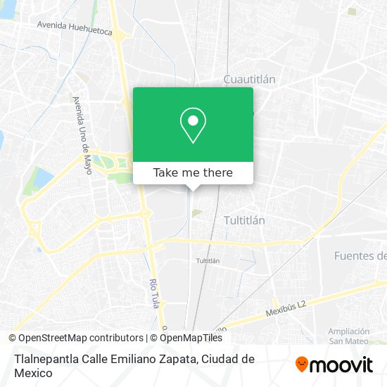 Tlalnepantla Calle Emiliano Zapata map