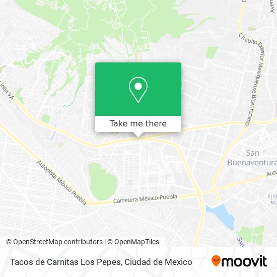 Tacos de Carnitas Los Pepes map