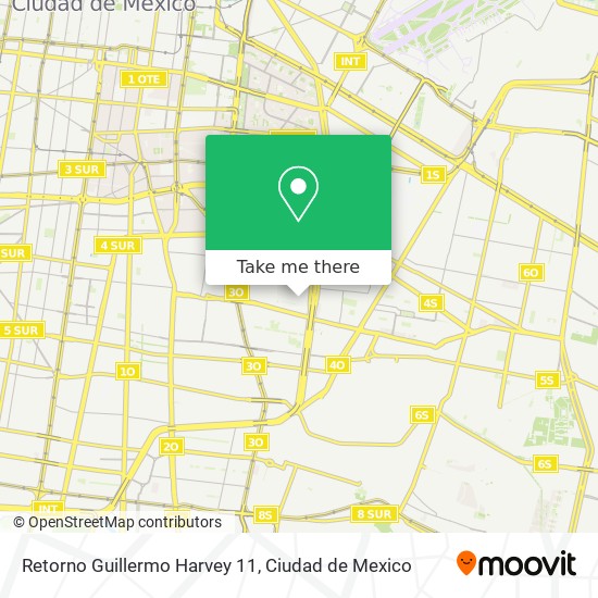 Retorno Guillermo Harvey 11 map