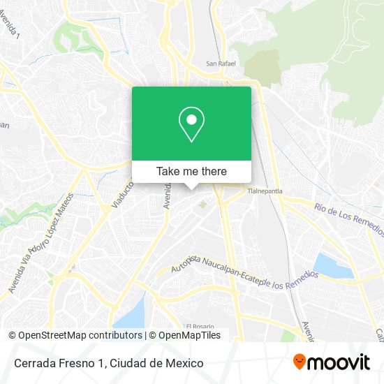 Mapa de Cerrada Fresno 1