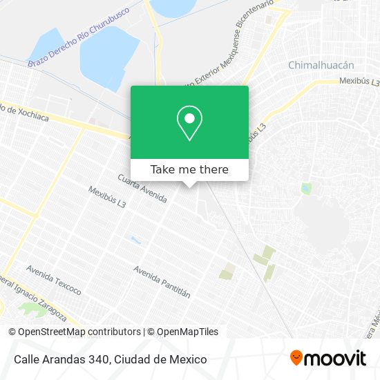 Mapa de Calle Arandas 340