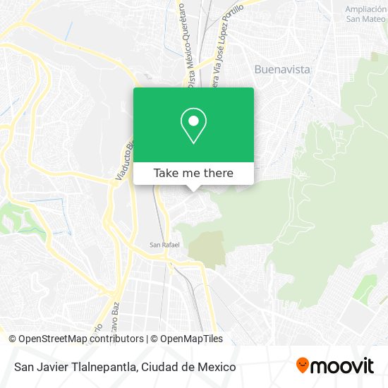 Mapa de San Javier Tlalnepantla