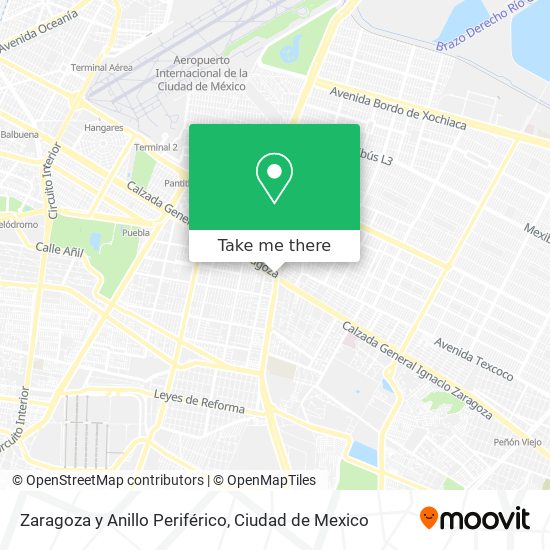 Zaragoza y Anillo Periférico map