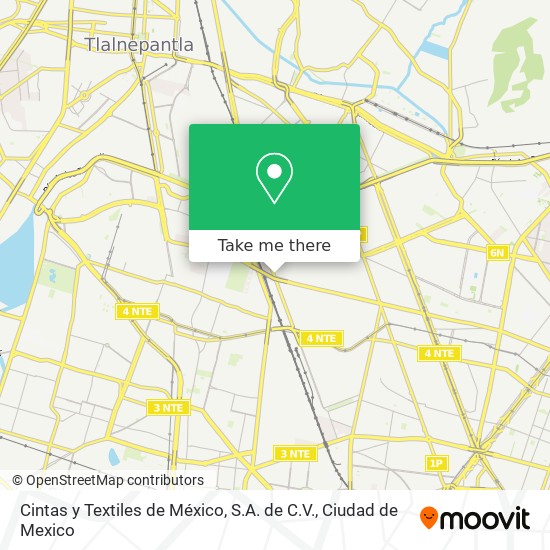 Cintas y Textiles de México, S.A. de C.V. map