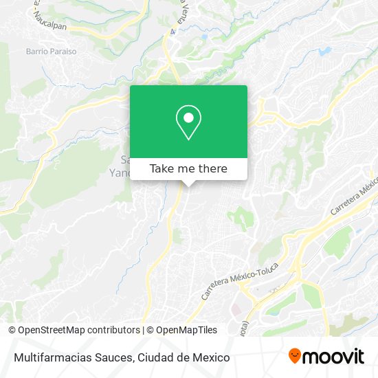 Multifarmacias Sauces map
