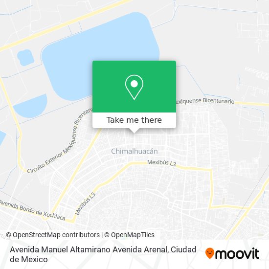 Avenida Manuel Altamirano Avenida Arenal map