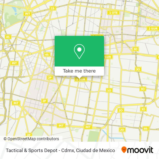 Mapa de Tactical & Sports Depot - Cdmx