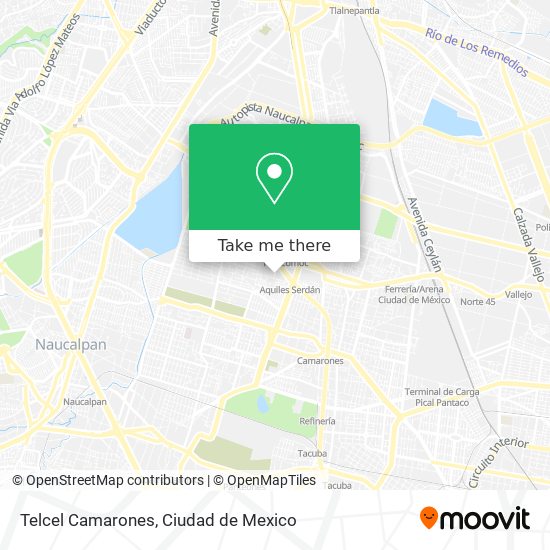 Mapa de Telcel Camarones