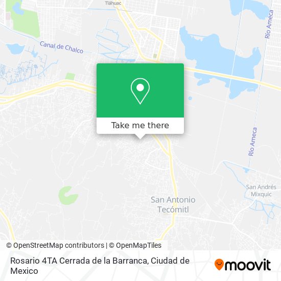 Rosario 4TA Cerrada de la Barranca map