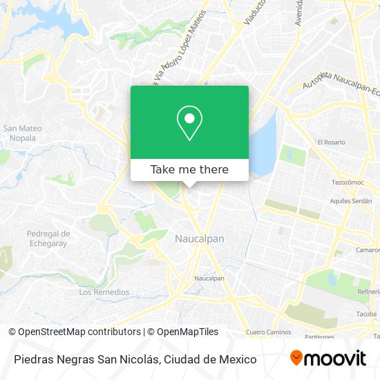 Mapa de Piedras Negras San Nicolás