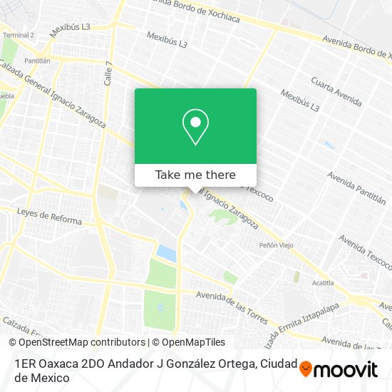 1ER Oaxaca 2DO Andador J González Ortega map