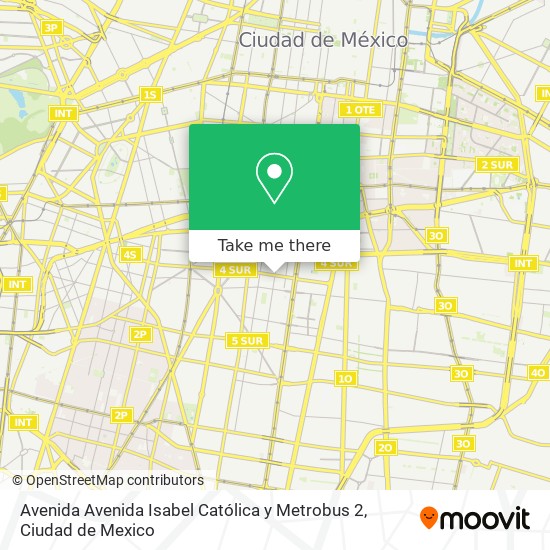 Mapa de Avenida Avenida Isabel Católica y Metrobus 2