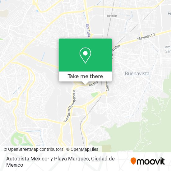 Mapa de Autopista México- y Playa Marqués