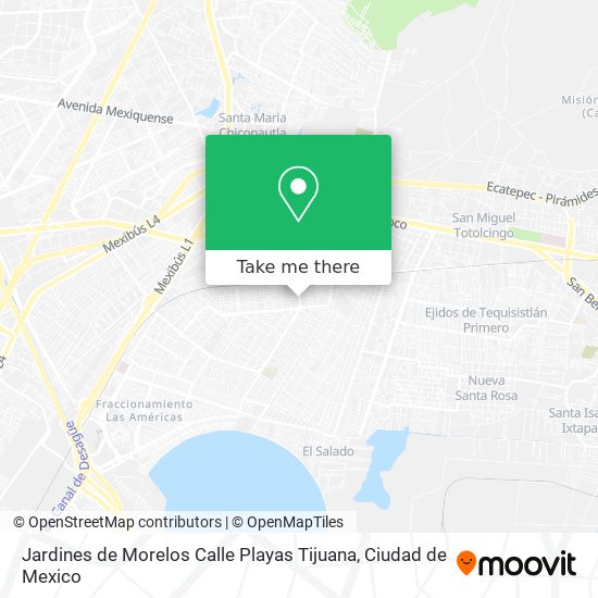 Jardines de Morelos Calle Playas Tijuana map
