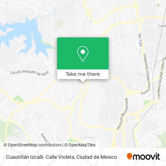 Mapa de Cuautitlán Izcalli- Calle Violeta