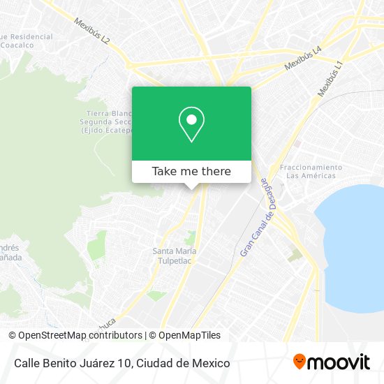 Mapa de Calle Benito Juárez 10