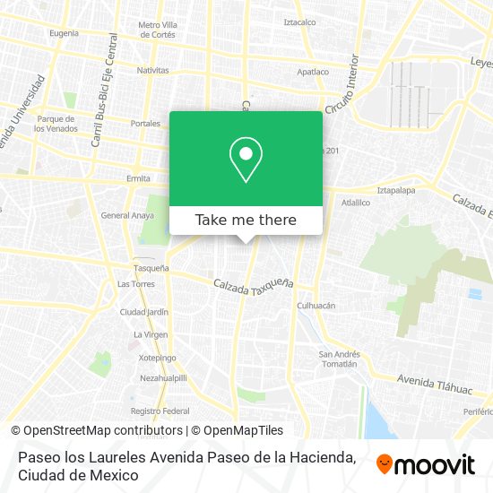 Paseo los Laureles Avenida Paseo de la Hacienda map