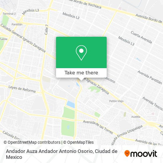 Andador Auza Andador Antonio Osorio map