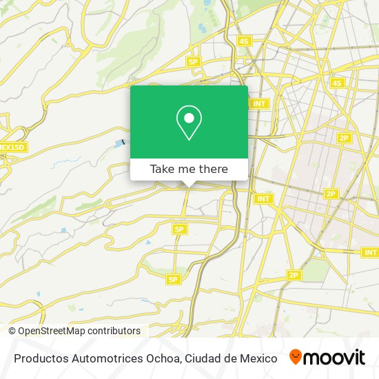 Productos Automotrices Ochoa map