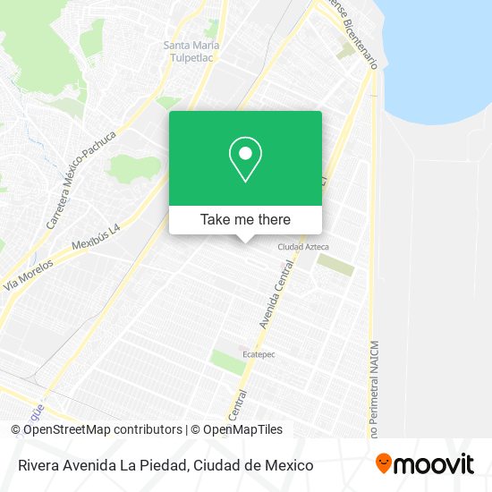 Mapa de Rivera Avenida La Piedad