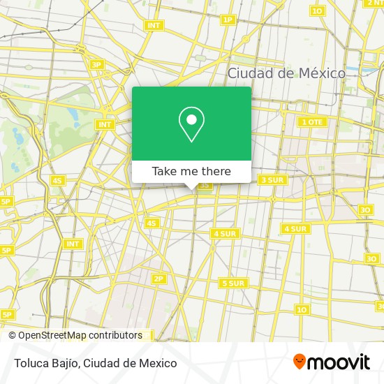 Toluca Bajío map