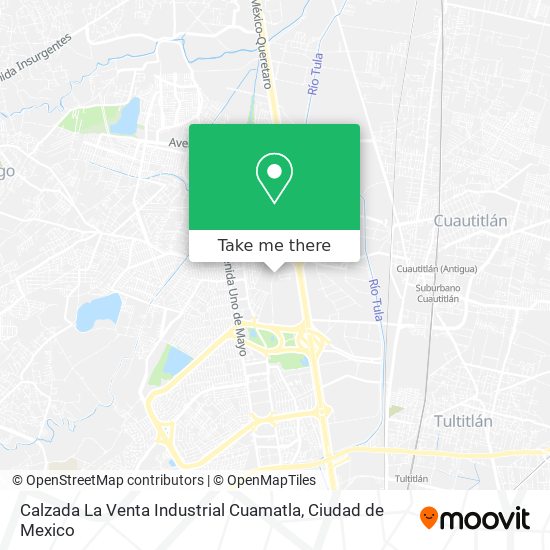 Calzada La Venta Industrial Cuamatla map