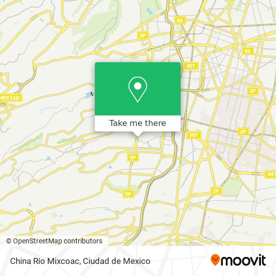 China Río Mixcoac map